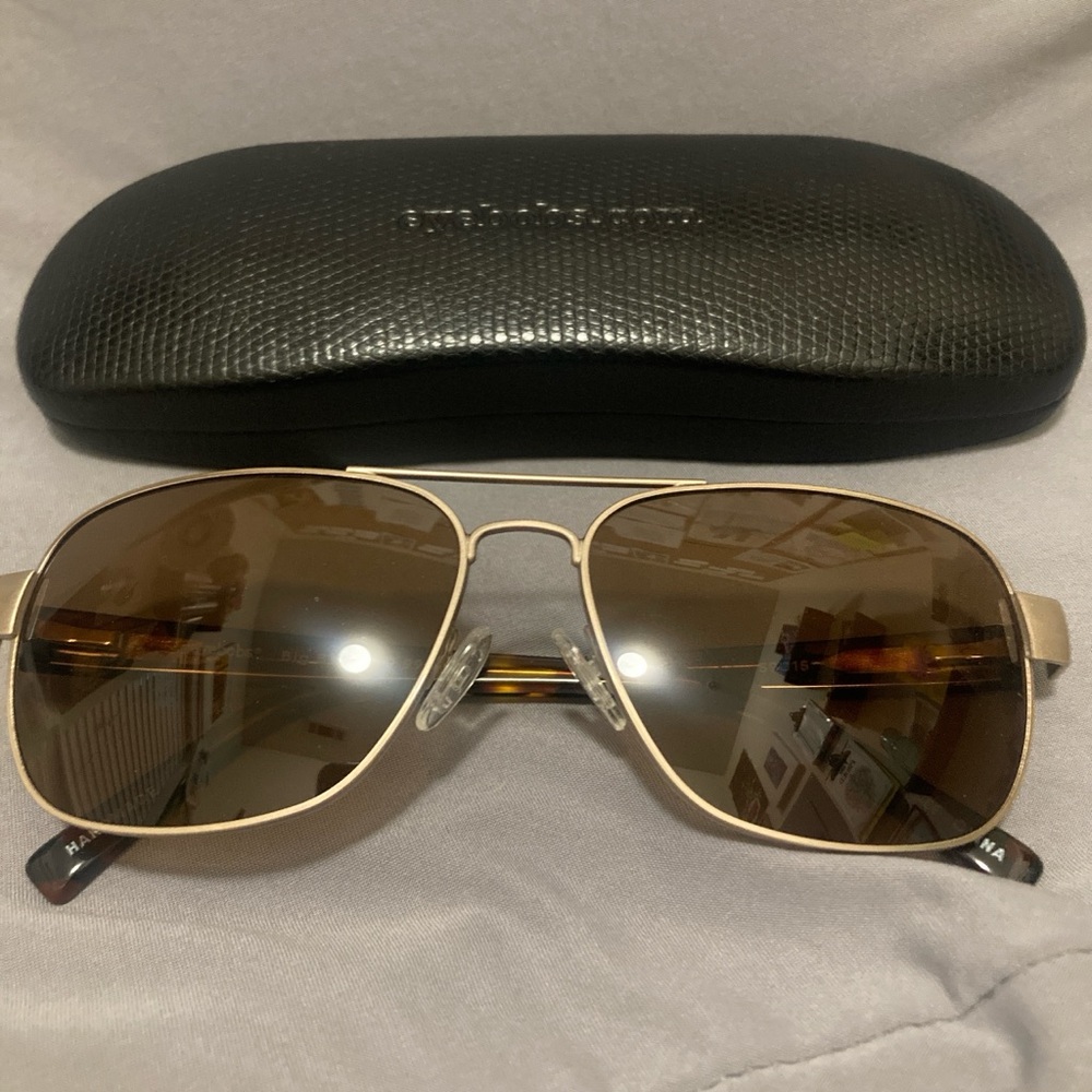 Stylish Gold Sunglasses with Case